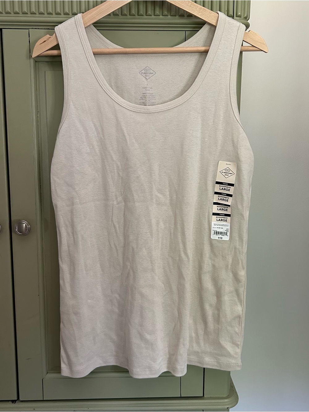 St. John's Bay Women's Tank Top in Light Beige